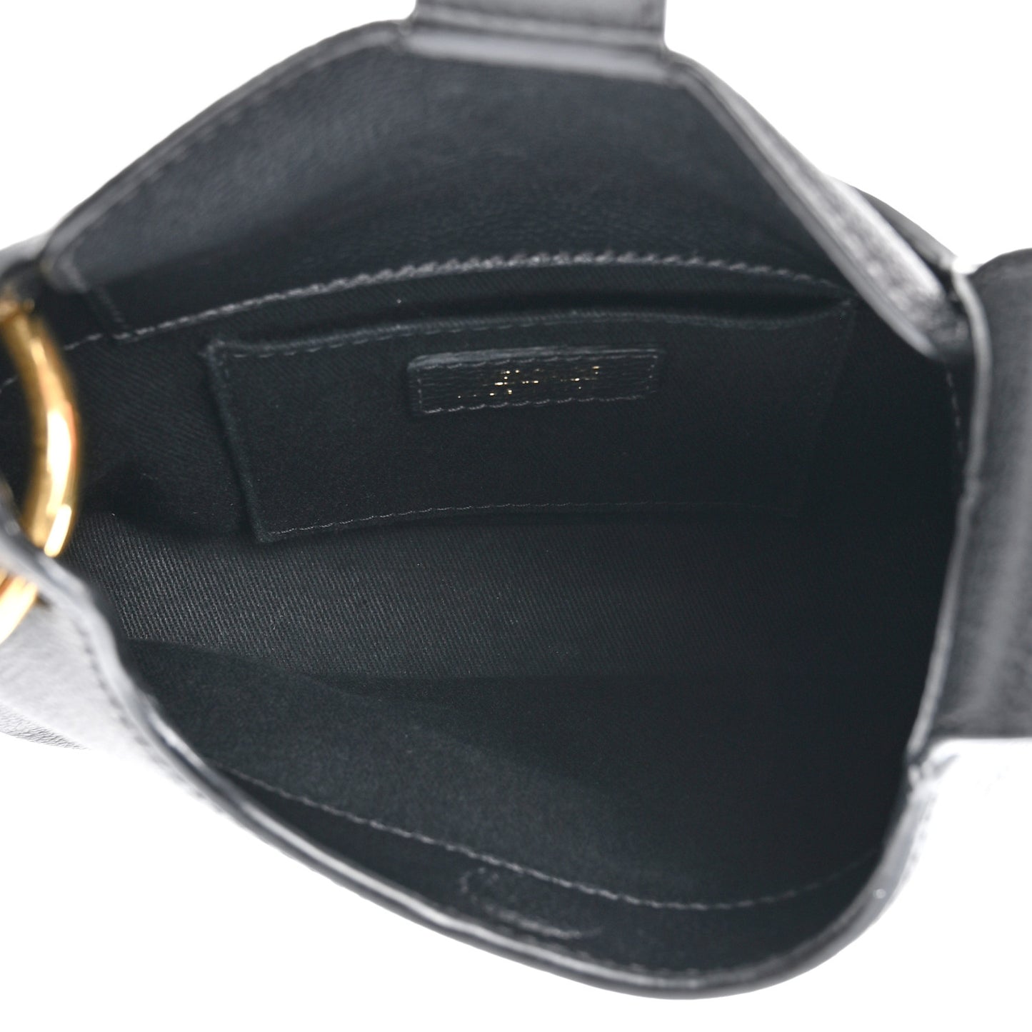 Calfskin La Medusa Small Hobo Crossbody Black