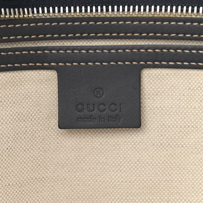 Gucci GG Supreme Monogram Medium Zippered Shopping Tote Navy 8 of 10