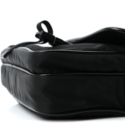 Prada Re-Nylon Saffiano Pocket Single Snap Buckle Shoulder Bag Black 10 of 10