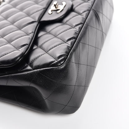 Chanel Lambskin Quilted Jumbo Double Flap Black 9 of 12