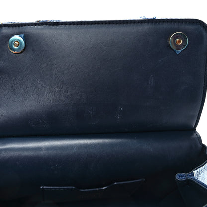 Dolce & Gabbana Calfskin Denim Patchwork Medium Miss Sicily Satchel Blue 11 of 12