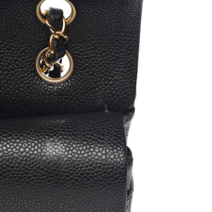 Chanel Caviar Quilted Medium Double Flap Black 13 of 17