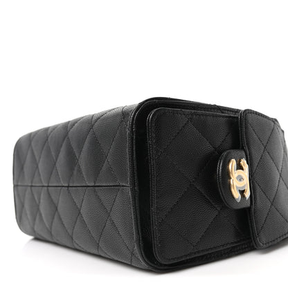 Chanel Caviar Quilted Mini Chanel 25 Handbag Black 10 of 11