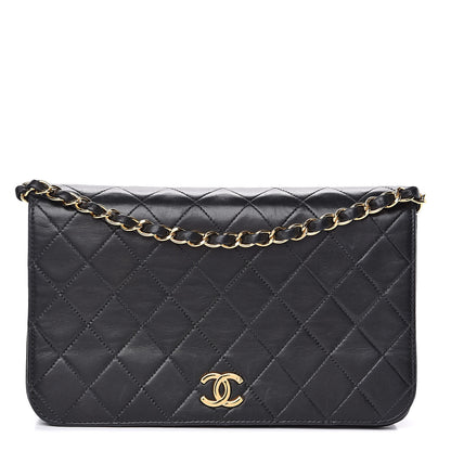 Chanel Lambskin Quilted Small Single Flap Bag Black 1 of 17