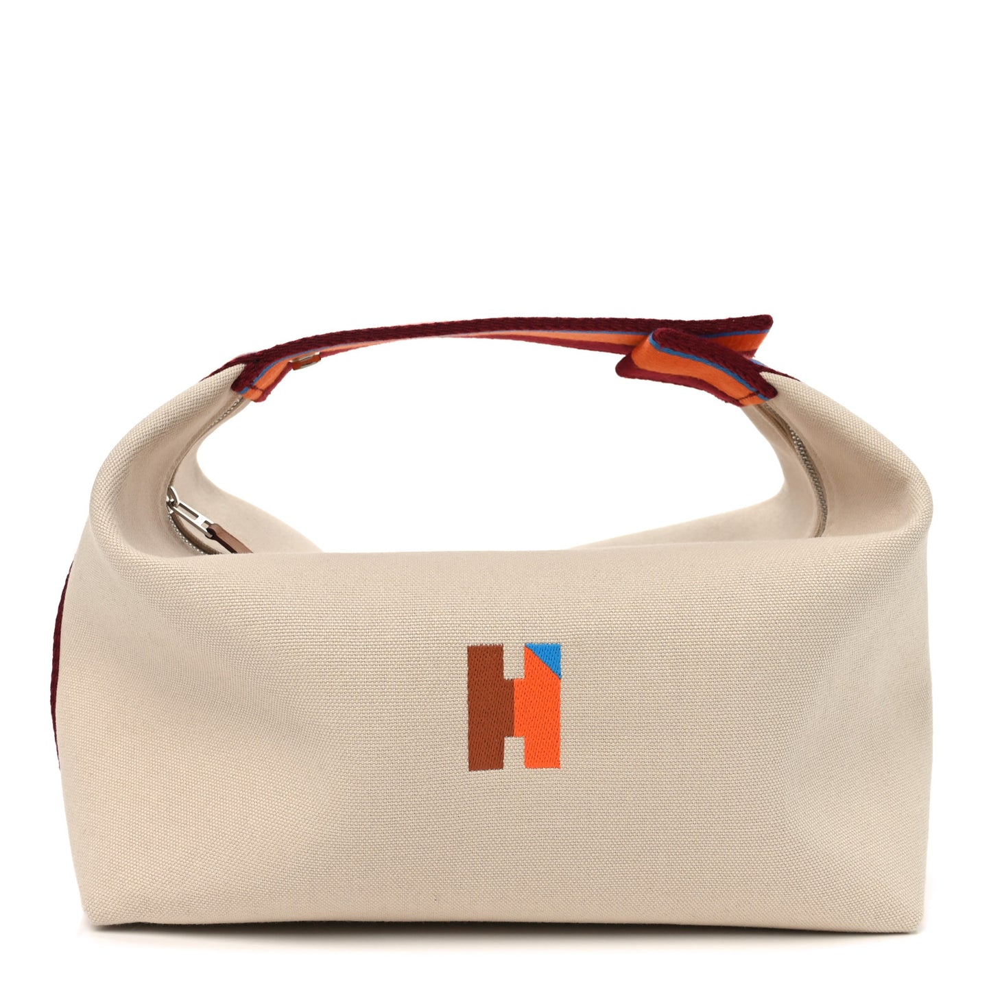 Canvas Large Bride-A-Brac Pavillon Pouch Natural Multicolor