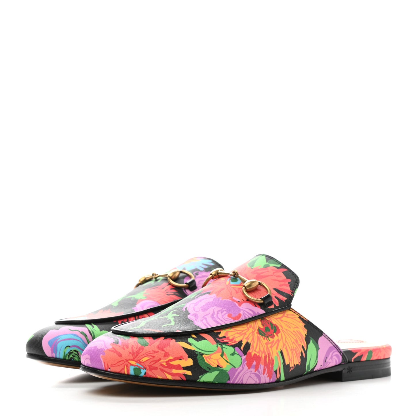 X KEN SCOTT Canvas Infinity Jenni Women's Princetown Slippers 36 Black Pink