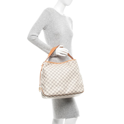 Louis Vuitton Damier Azur Delightful MM Pink 2 of 8