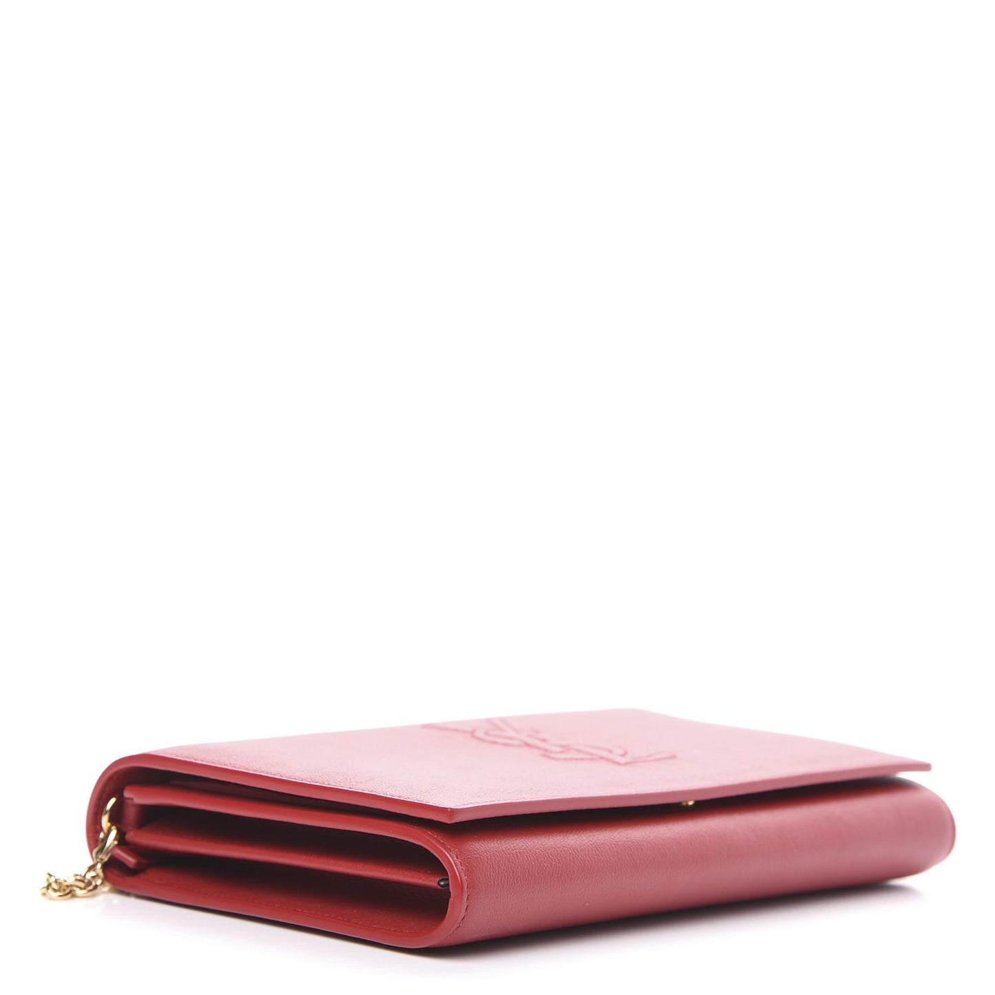 Calfskin Belle de Jour Chain Clutch Rouge Orient