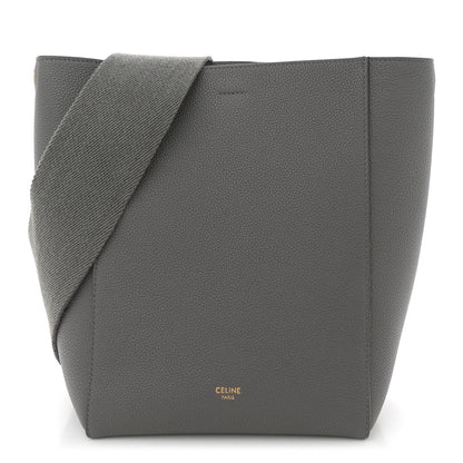 Celine Soft Grained Calfskin Small Sangle Bucket Bag Kohl 1 of 9