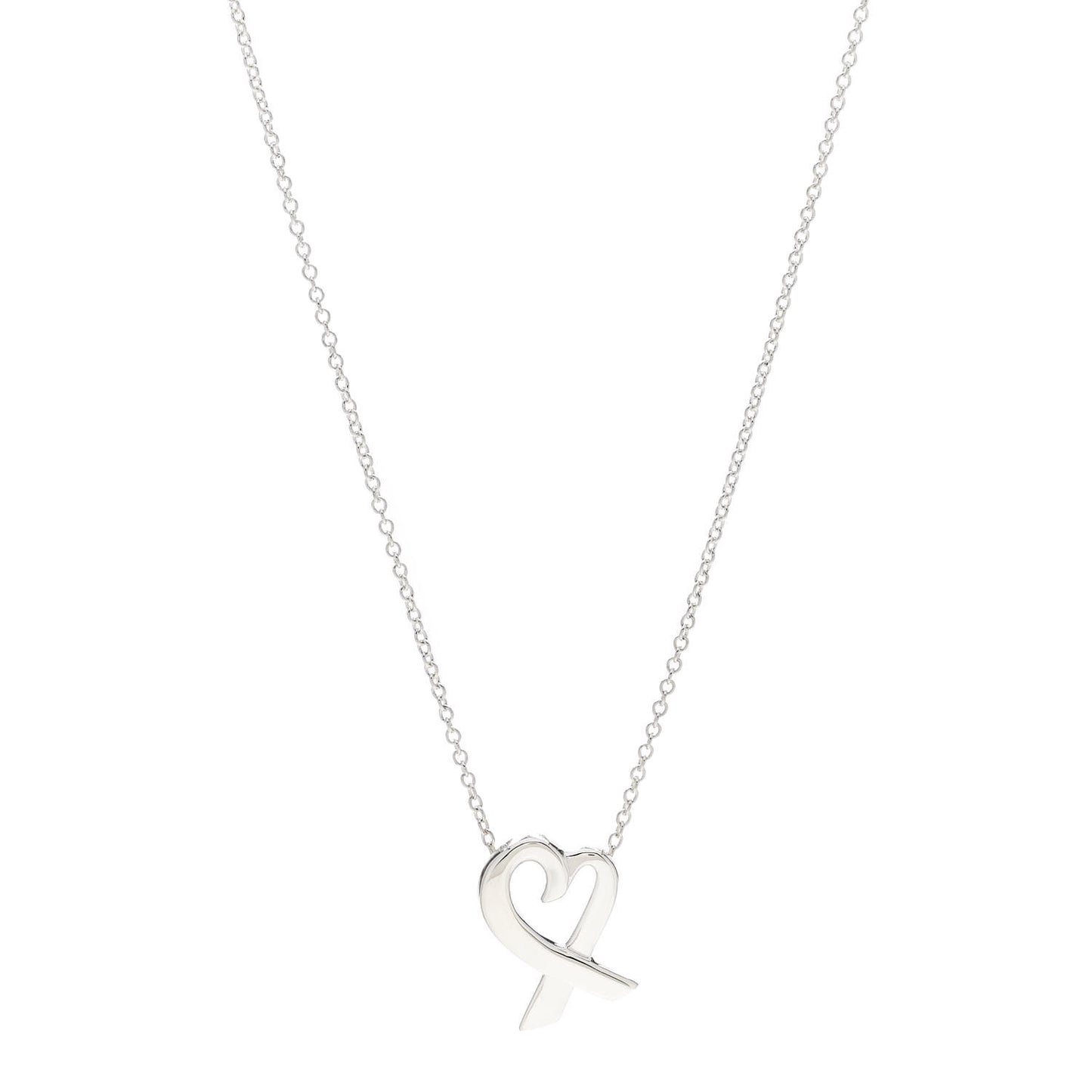 Sterling Silver Small Paloma Picasso Loving Heart Pendant Necklace