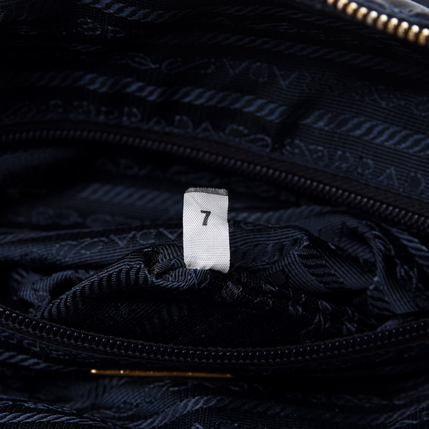 Prada Tessuto Nylon Quilted Shoulder Bag Blue 8 of 10