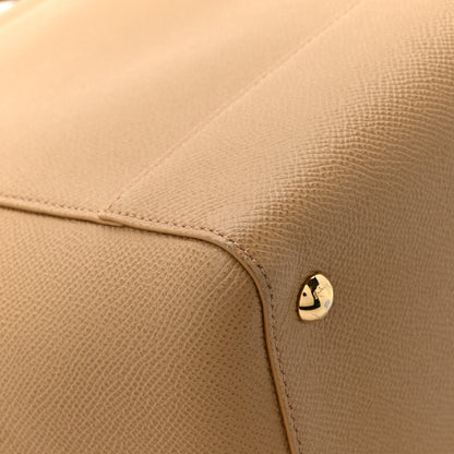 Salvatore Ferragamo Hammered Calfskin Carrie O Shoulder Bag Camel 10 of 11