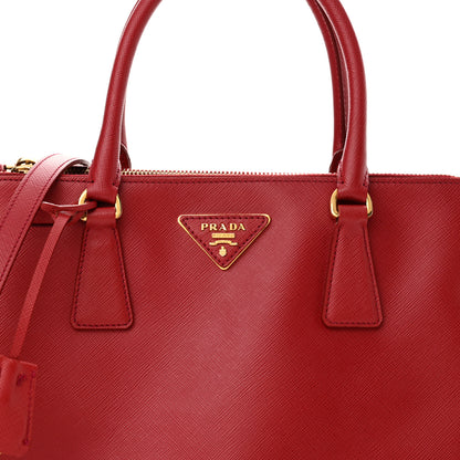 Prada Saffiano Lux Medium Galleria Double Zip Tote Fuoco 8 of 19