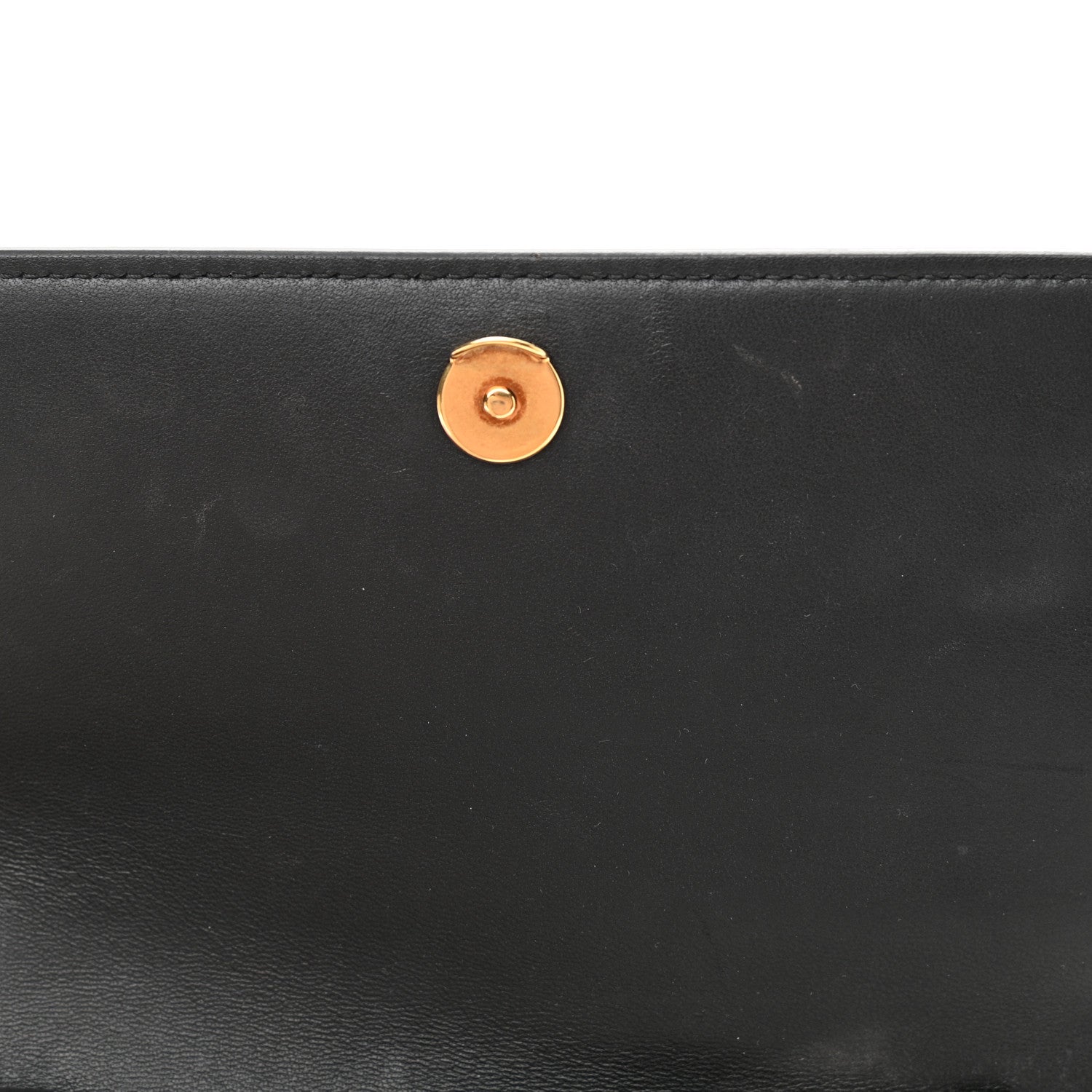 Balenciaga Crocodile Embossed Patent B Wallet On Chain Black 10 of 10