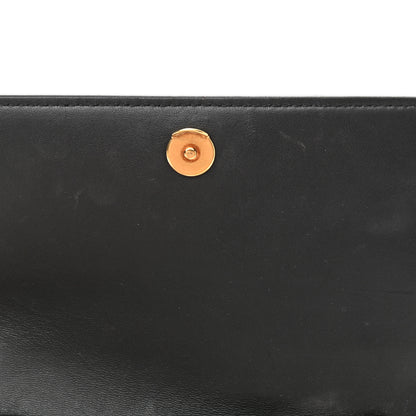Balenciaga Crocodile Embossed Patent B Wallet On Chain Black 10 of 10