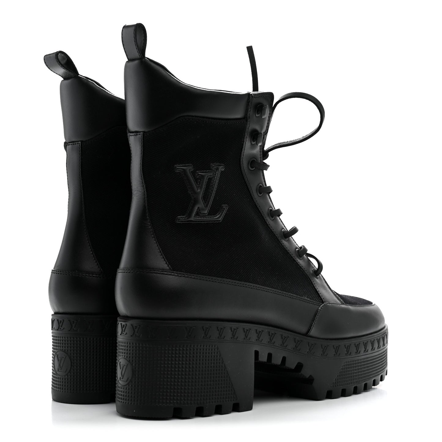 Canvas Laureate Platform Desert Boots 41 Black