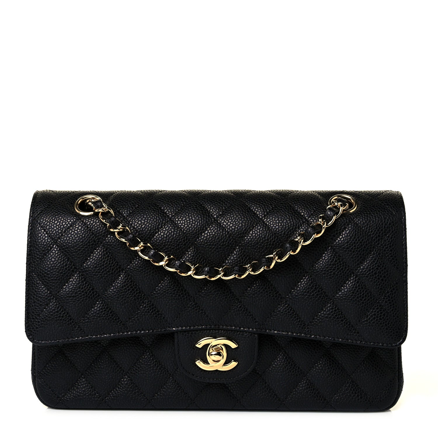 Chanel Caviar Quilted Medium Double Flap Black 1 of 19