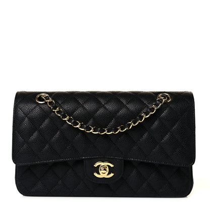 Chanel Caviar Quilted Medium Double Flap Black 1 of 19