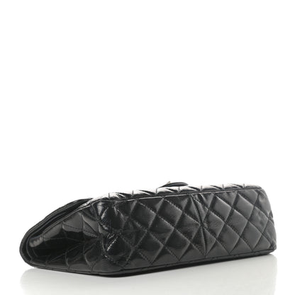 Chanel Distressed Patent Quilted 2.55 Reissue 227 Flap Black 4 of 14
