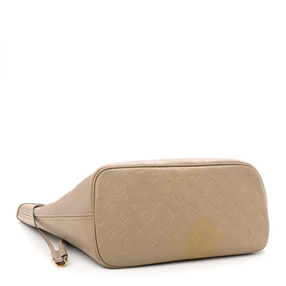 Louis Vuitton Empreinte Monogram Giant Neverfull MM Tourterelle 5 of 13