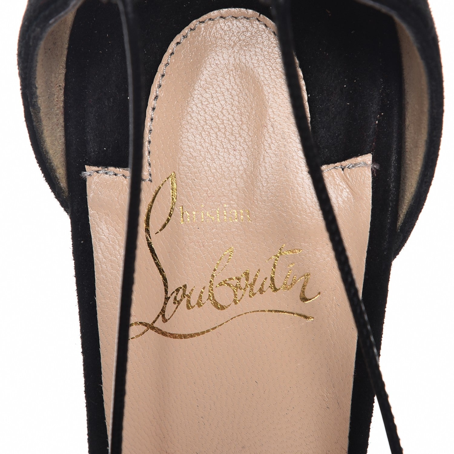 Christian Louboutin Suede Riri 100 Pumps 39 Black 7 of 13