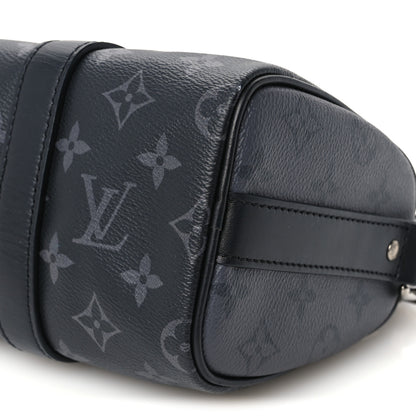 Louis Vuitton Reverse Monogram Eclipse Keepall Bandouliere 25 Black 9 of 9