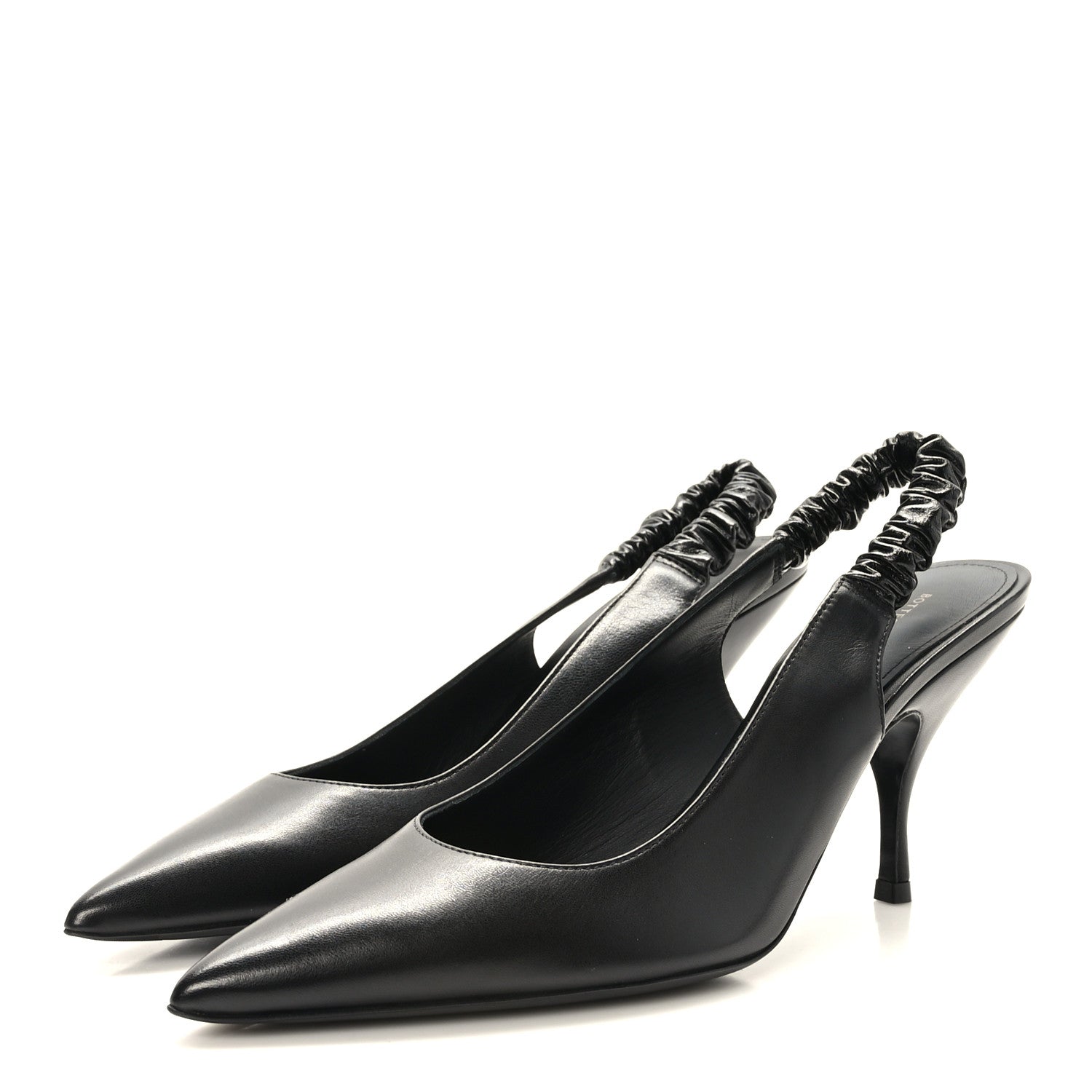 Bottega Veneta Nappa Point Sling Back Pumps 40.5 Black 3 of 8