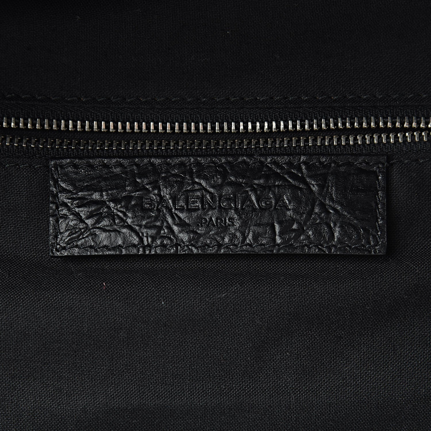 Balenciaga Calfskin Crocodile Classic Hardware Embossed Backpack Black 6 of 10