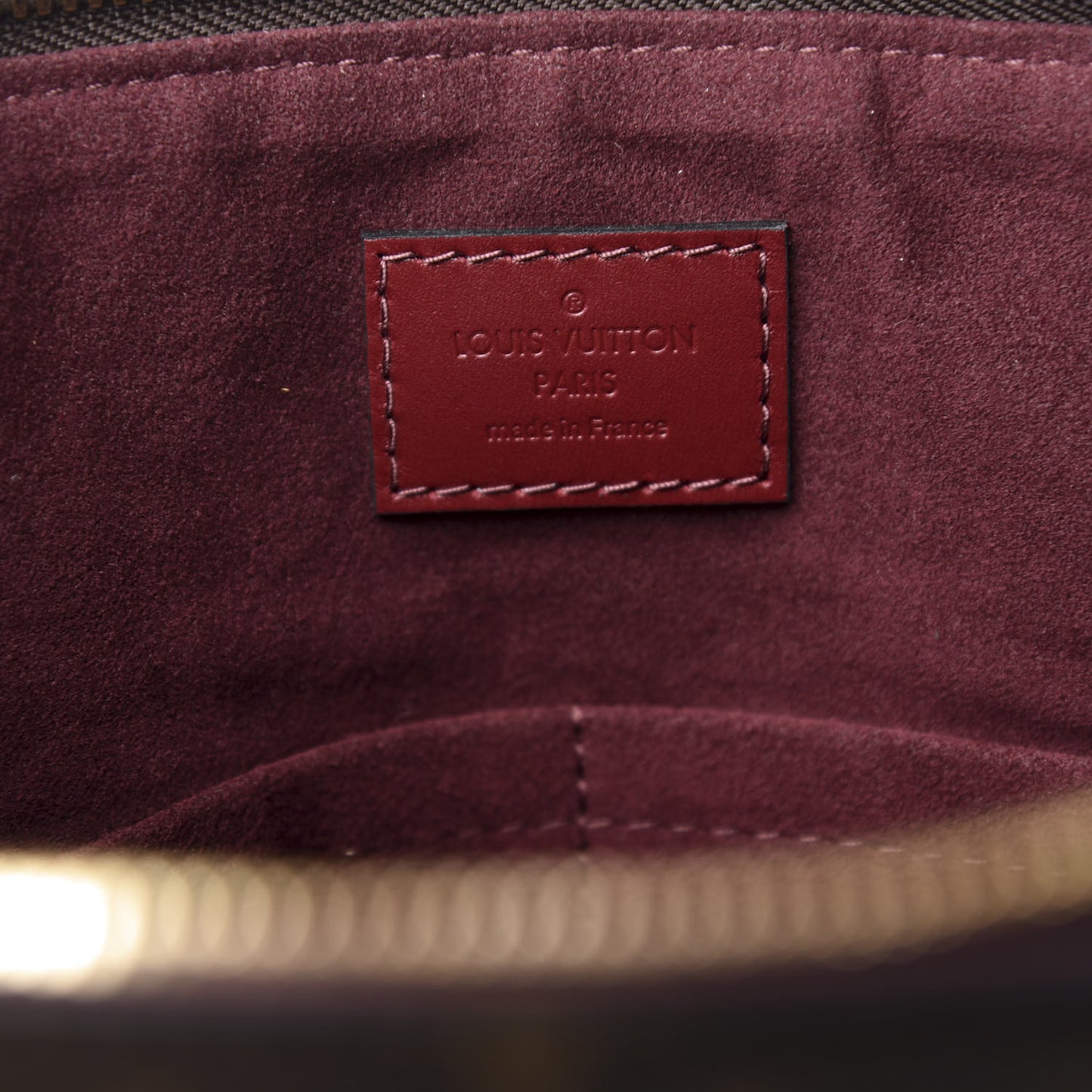 Monogram Flower Zipped Tote MM Bordeaux