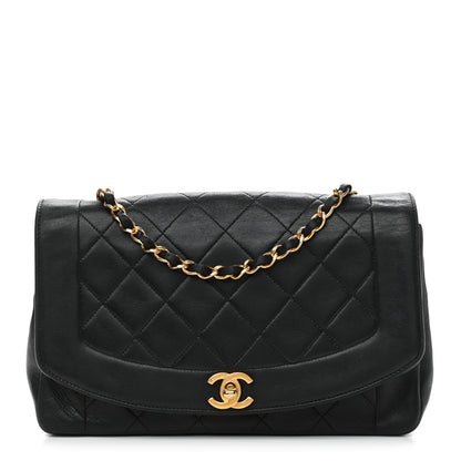 Chanel Lambskin Quilted Medium Single Flap Black 1 of 11