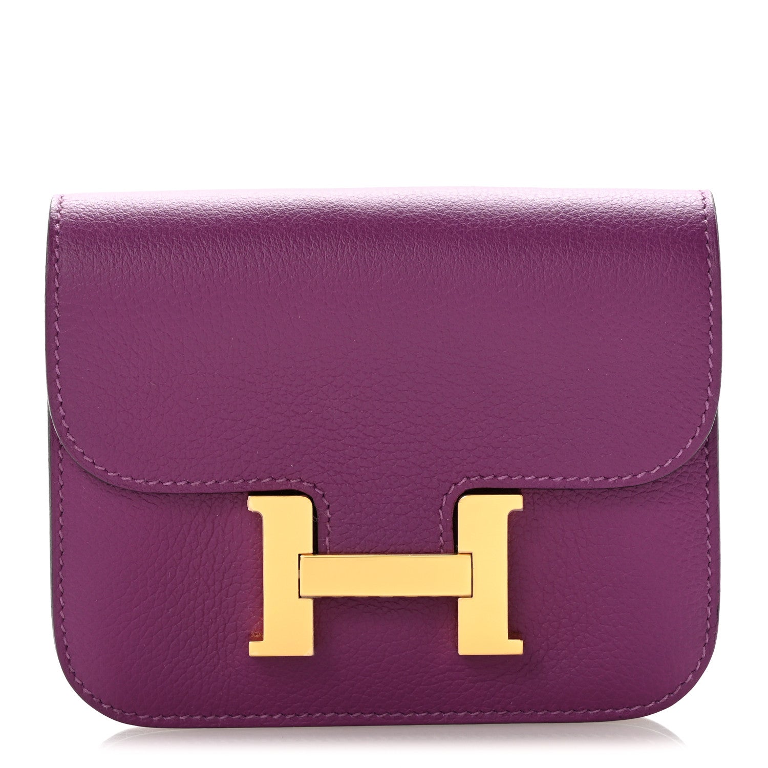 Hermes Evercolor Constance Slim Wallet Anemone 1 of 10