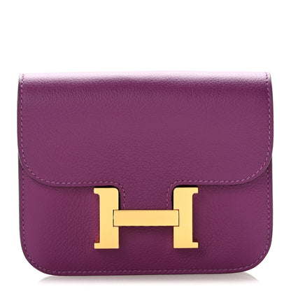 Hermes Evercolor Constance Slim Wallet Anemone 1 of 10