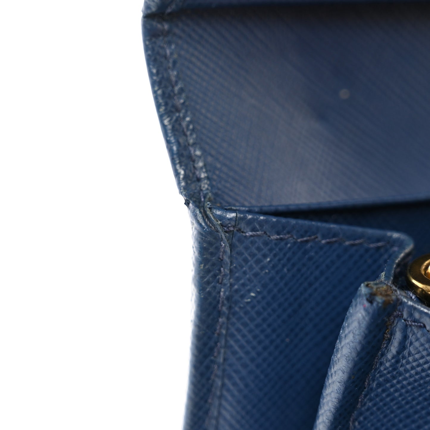 Saffiano Metal Continental Flap Wallet Bleuette