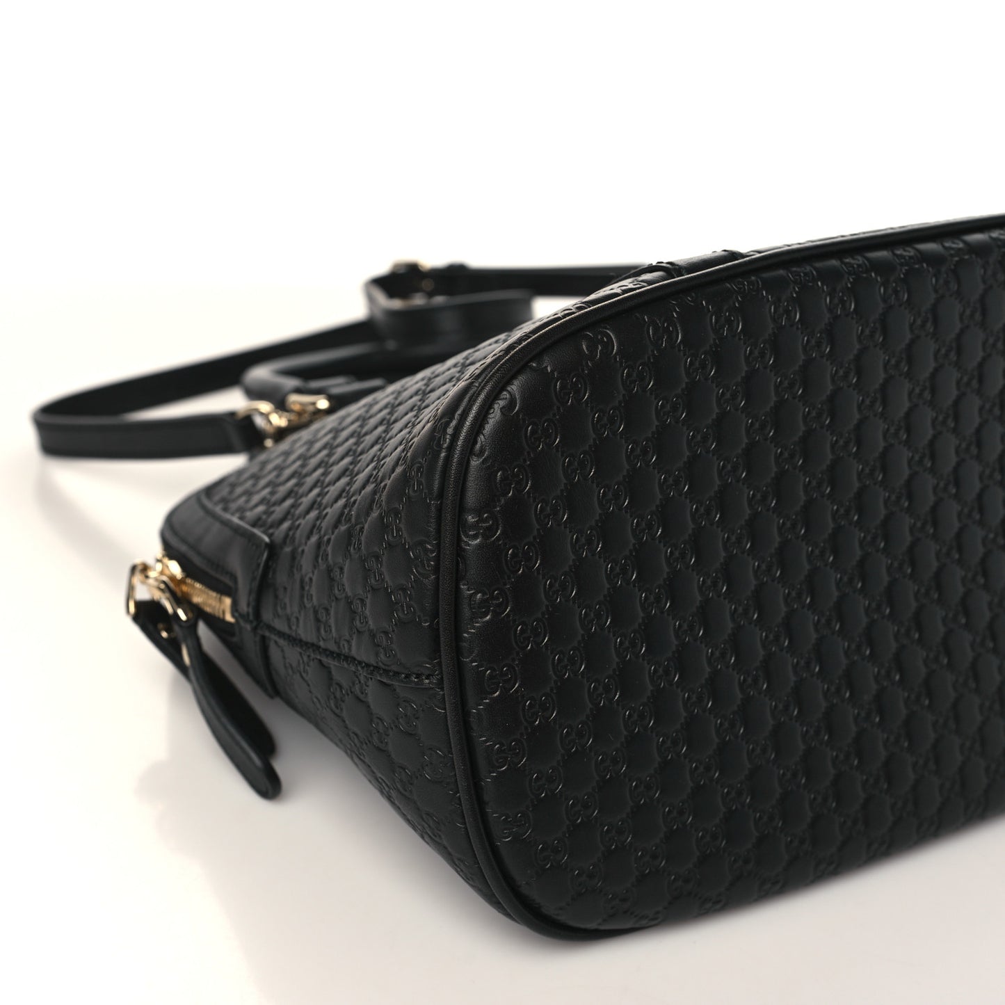 Microguccissima Medium Dome Bag Black