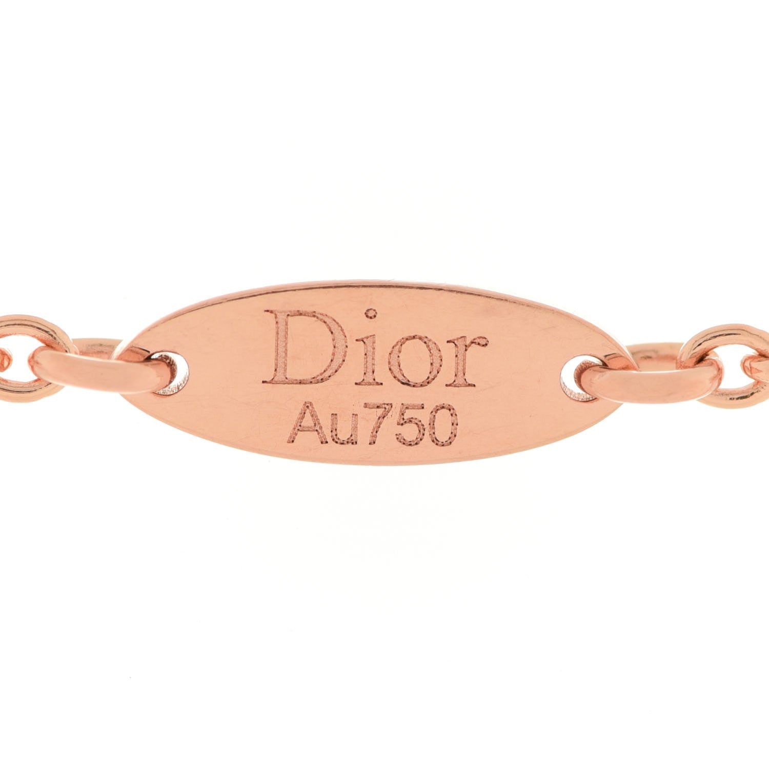 Christian Dior 18K Rose Gold Diamond Pink Opal Rose Des Vents Bracelet 5 of 7