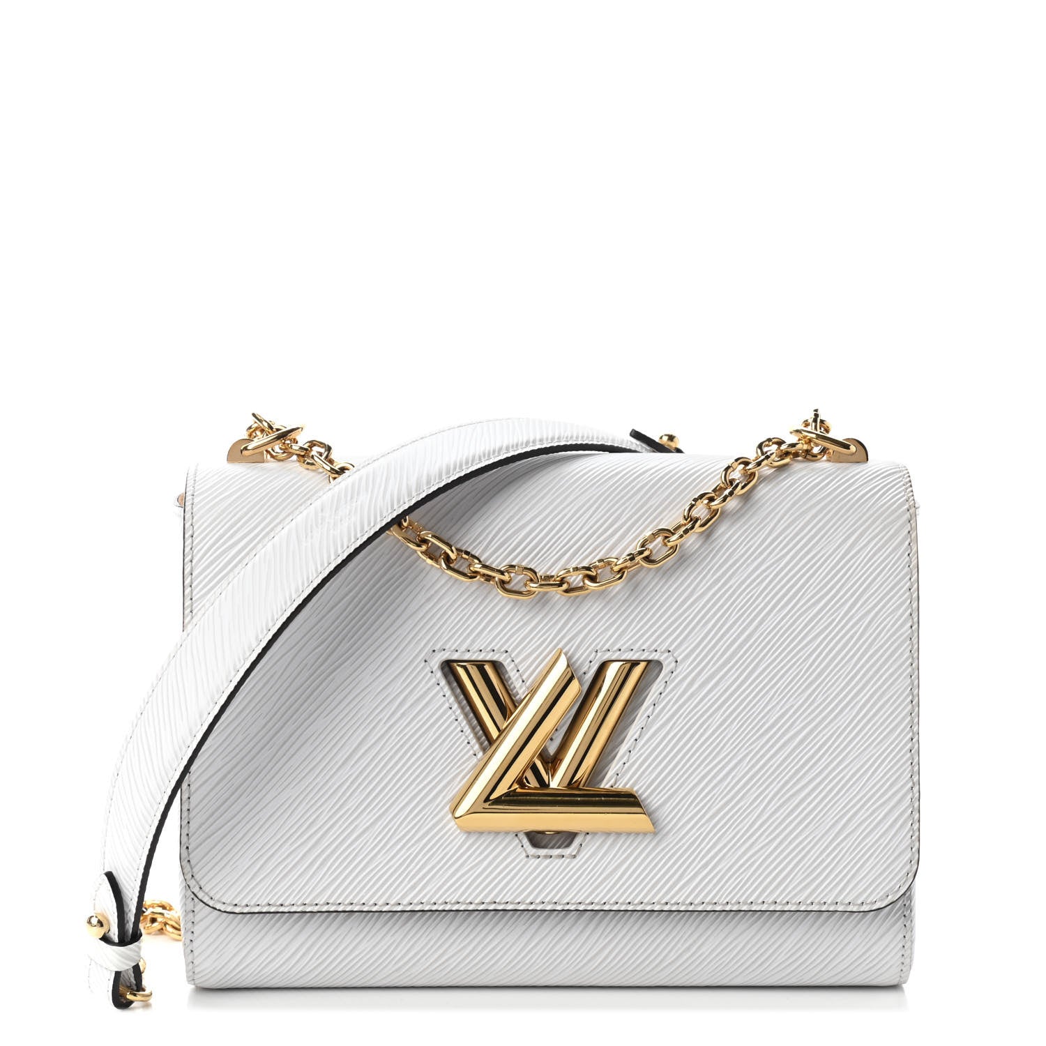 Louis Vuitton Epi Twist Shoulder Bag MM White 1 of 8