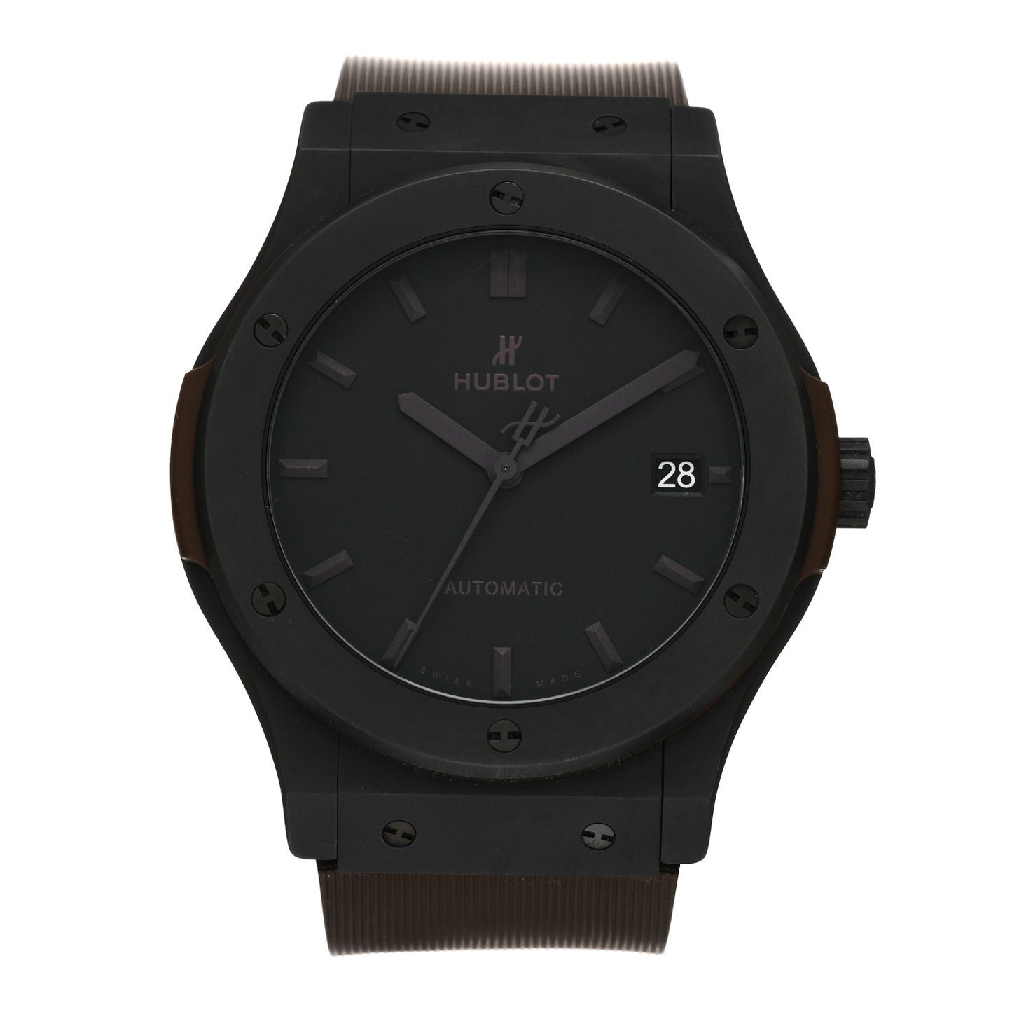 Ceramic Titanium Rubber 45mm Classic Fusion Automatic Watch Black 511.C1.1191.RX.PLP17