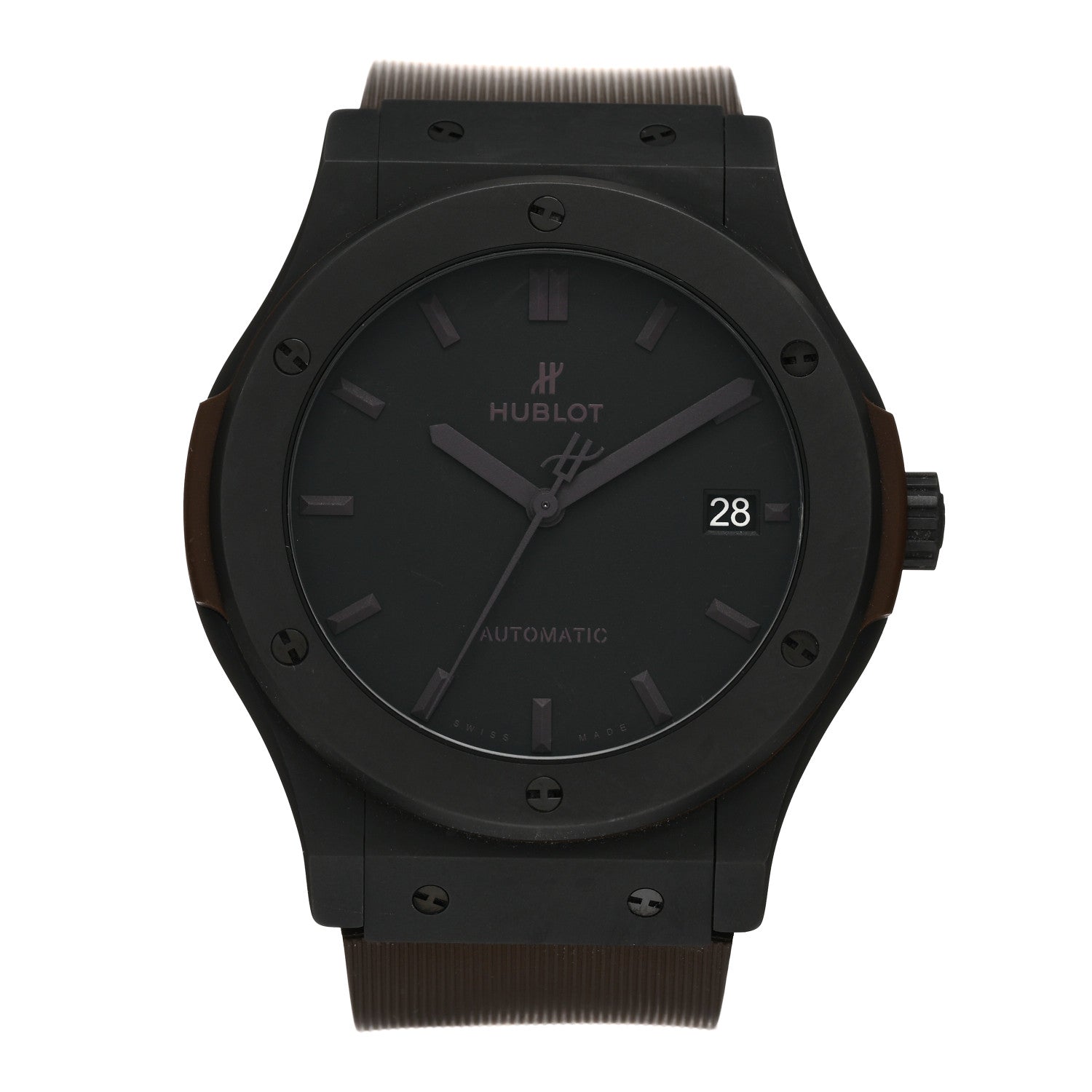 Hublot Ceramic Titanium Rubber 45mm Classic Fusion Automatic Watch Black 511.C1.1191.RX.PLP17 1 of 5
