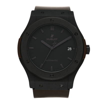 Hublot Ceramic Titanium Rubber 45mm Classic Fusion Automatic Watch Black 511.C1.1191.RX.PLP17 1 of 5