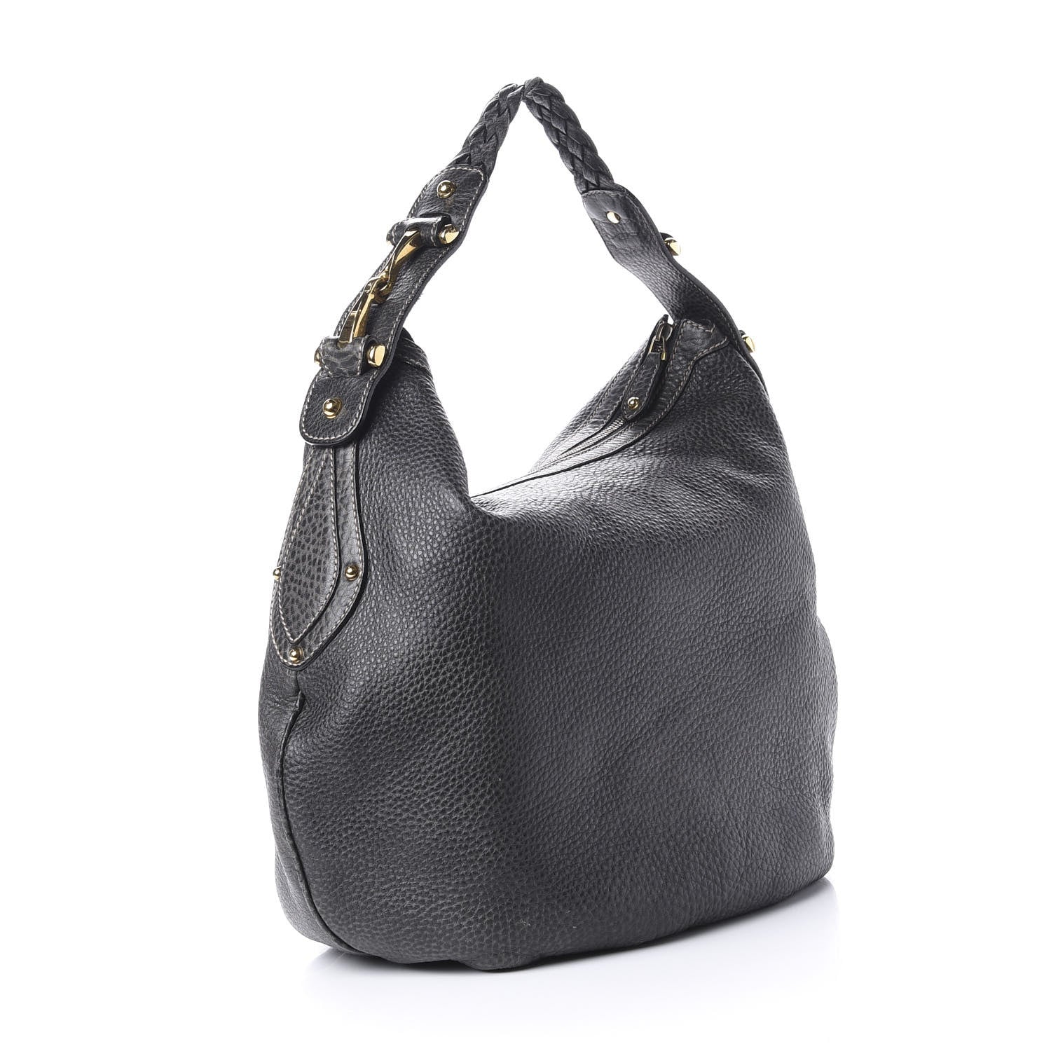 Gucci Pebbled Calfskin Medium Pelham Hobo Black 3 of 10