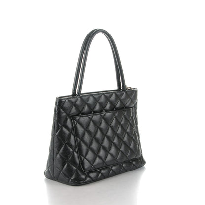 Chanel Caviar Quilted Medallion Tote Black 3 of 8