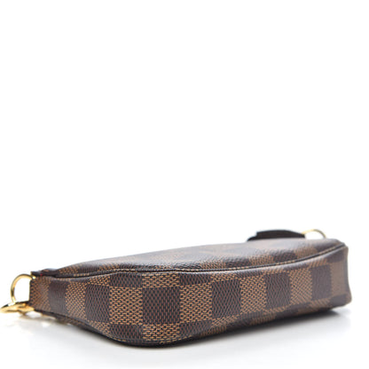 Louis Vuitton Damier Ebene Mini Pochette Accessories 4 of 8