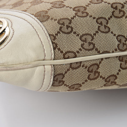 Gucci Monogram Medium New Britt Hobo Off White 14 of 17
