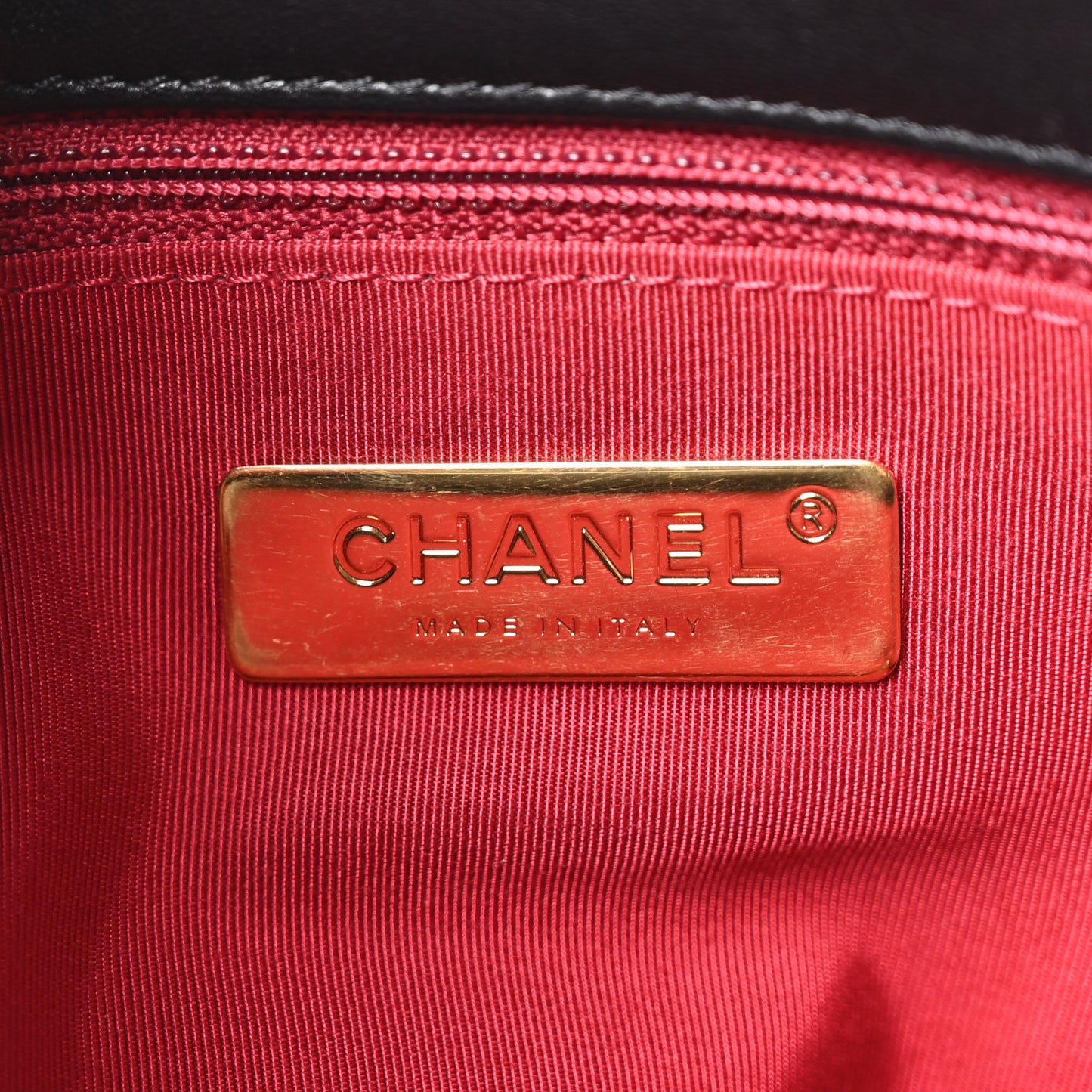 Lambskin Quilted Large Chanel 19 Flap Black Black