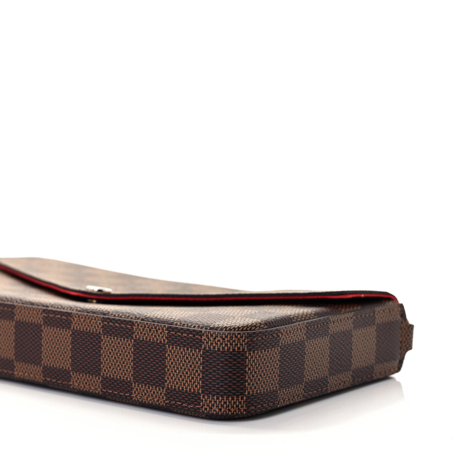 Louis Vuitton Damier Ebene Pochette Felicie Chain Wallet 8 of 9