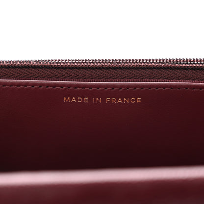 Chanel Caviar Quilted CC Turnlock Wallet On Chain WOC Burgundy 7 of 12