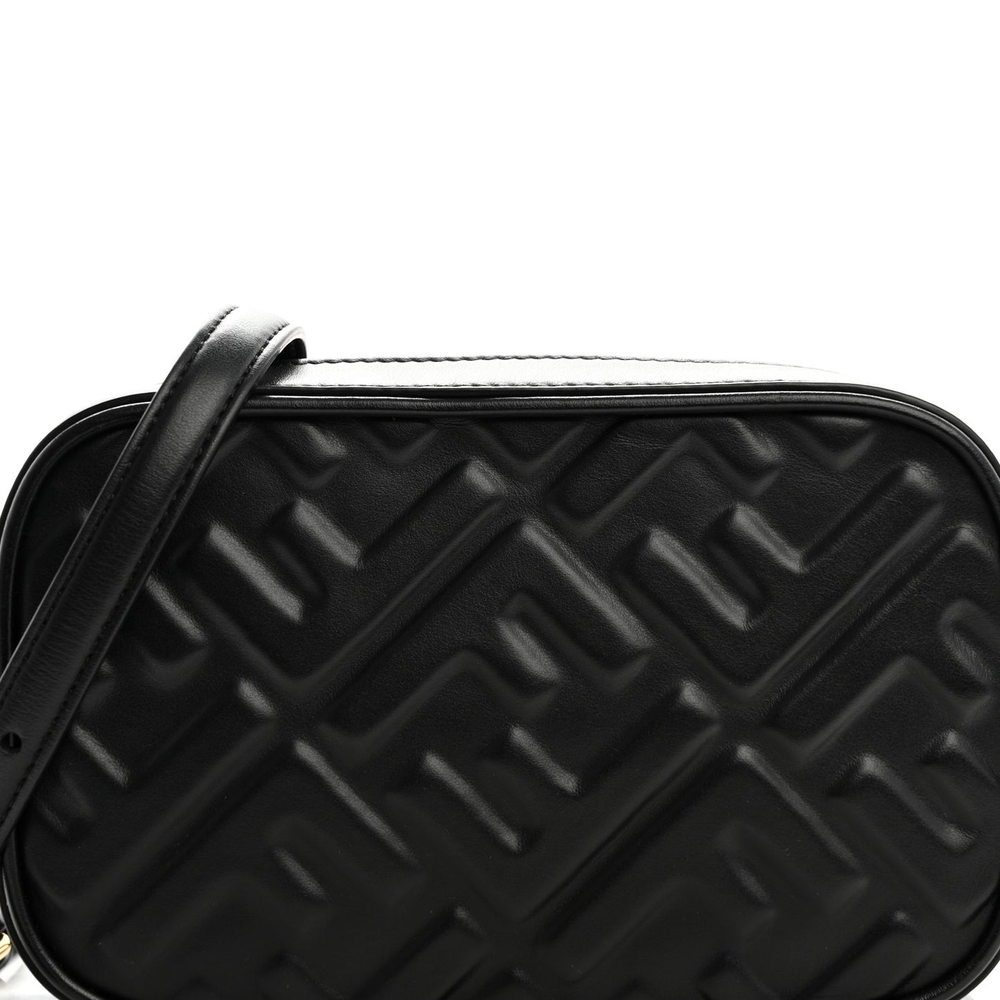 Vitello Epoque FF Embossed Camera Case Black