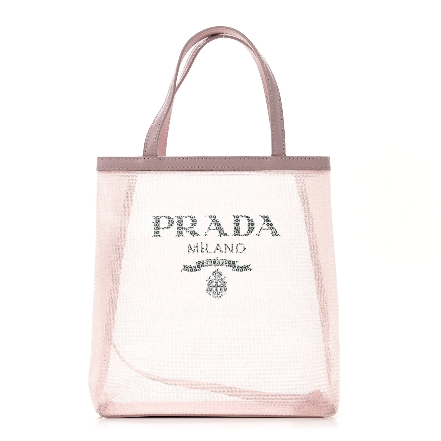 Sequin Mesh Small Tote Bag Pink
