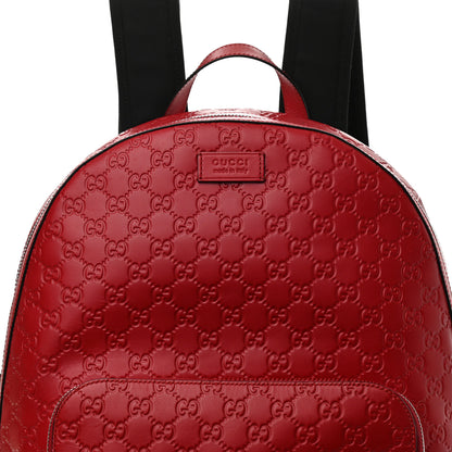 Gucci Guccissima Signature Day Backpack Hibiscus Red 11 of 12