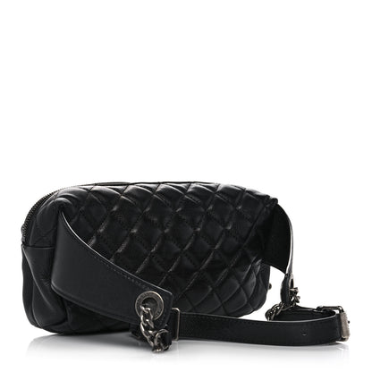 Chanel Calfskin Quilted Waist Bag Black 2 of 12